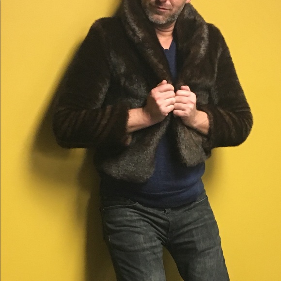 Mission Faux Fir Dark Brown Jacket - Picture 3 of 5